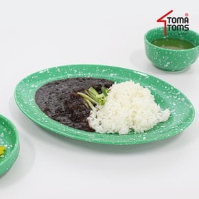 뉴트로 도자기 분식그릇 요리접시