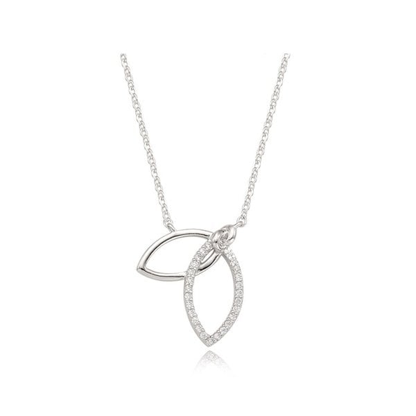 그레이스 실버화이트 목걸이 TNSSVW11161S