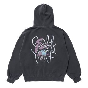 후드티 피그먼트 다잉 마스터 래빗 차콜 HOODIE PIGMENT DYEING MASTER RABBIT CHARCOAL