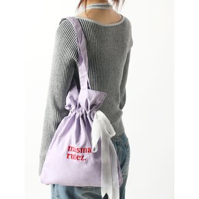 Ribbon eco bag_purple