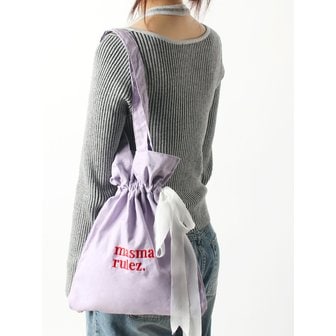 마스마룰즈 Ribbon eco bag_purple