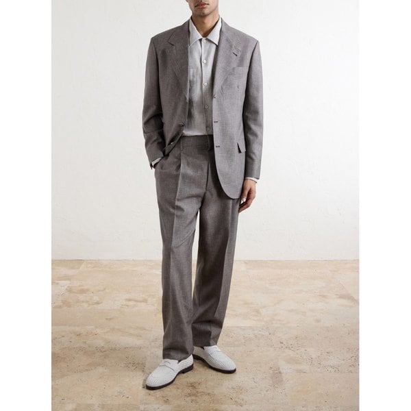 브루넬로쿠치넬리 스트레이트 플리츠 울 수트 팬츠 46376663163018839