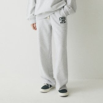 후아유 Campus Letter Wide Pants WHTME4924U