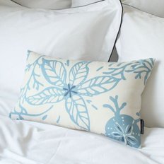 Coral Blue Cushion