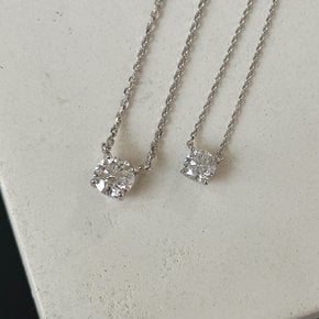 14k 모이사나이트 베이직 네크리스 (2Size)