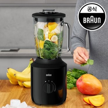 BRAUN [브라운] 1.5L 내열강화 유리믹서기 JB3150BK