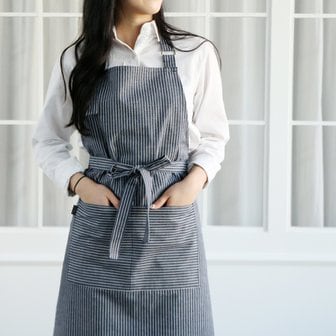 OTOOLIFE APRON 모던 리버풀 스타라이프 데님 앞치마 [2color]