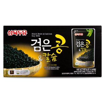 삼육두유 삼육 검은콩칼슘두유 파우치 190mlx80입