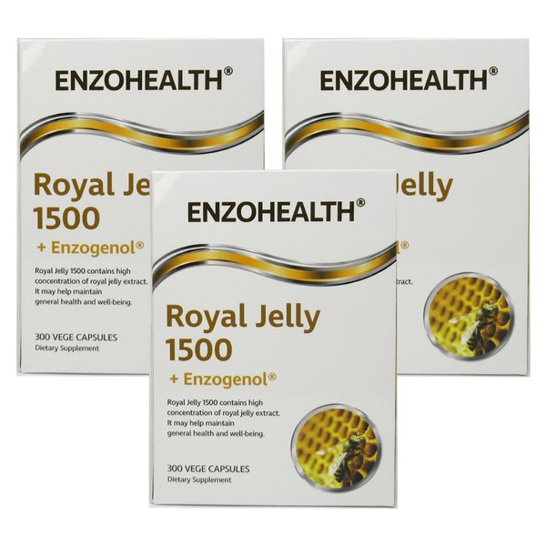 뉴질랜드 Enzo Health 엔조헬스 로얄 젤리 1500 엔조제놀 300정 3팩