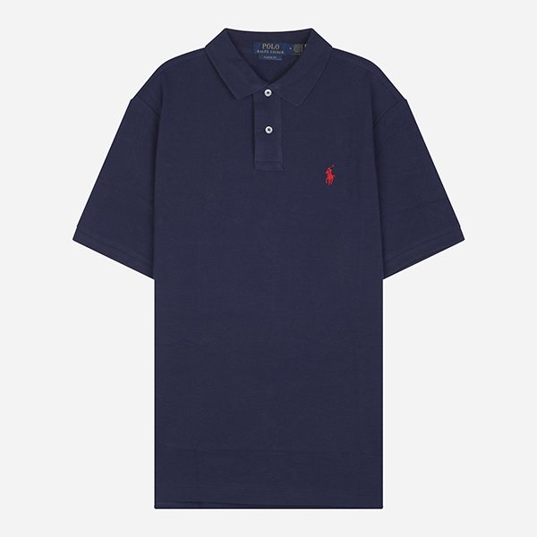 [시흥점] [폴로랄프로렌]6S 710783656 012 남성 레드 포니 로고 PK 반팔 네이비