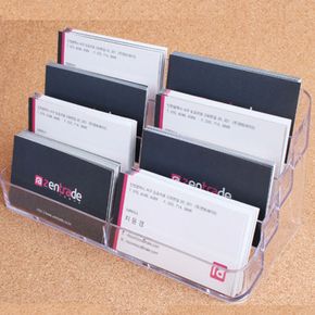 명함꽂이 8단 가게 은행 카운터 데스크 명함 홀더 집