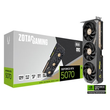 조텍(ZOTAC) ZOTAC GAMING 지포스 RTX 5070 SOLID OC D7 12GB