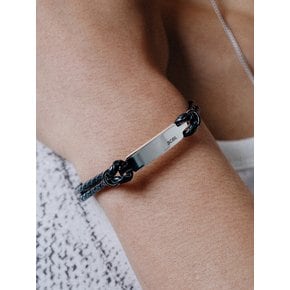 WSM016 Layered Leather Pendant Bracelet