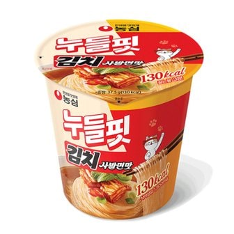  농심 누들핏 김치사발면맛 소컵37.5g X 8개