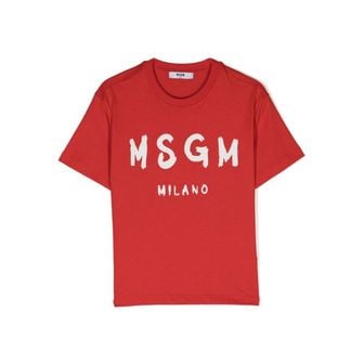 MSGM 엠에스지엠 23 브러쉬드 로고 반팔 티셔츠 2000MDM510 200002 18