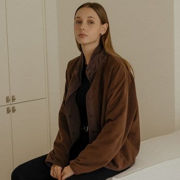 노운베러 Reversible fleece raglan jacket_Brown