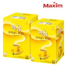 맥심 모카골드 마일드 커피믹스 250T+250T/일회용믹스커피/커피/선물용