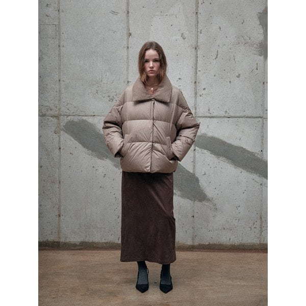 [리퍼브] CASHMERE DETAIL GOOSE DOWN JACKET [3COLORS]
