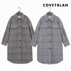 [COVETBLAN] 여성 체크롱셔켓(V196MCT110W)