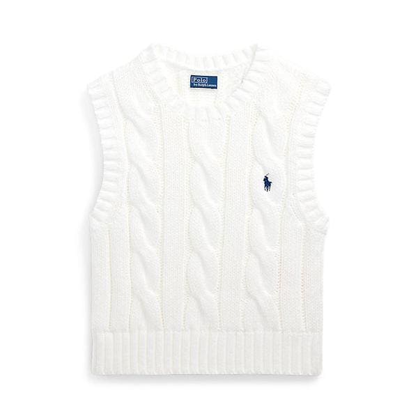 여성 케이블 니트 코튼 크롭 베스트(WMPOSWENC021163100)