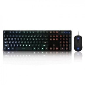 앱코 HACKER KM350 키보드 마우스 콤보 레인보우 LED 게이밍 / USB / 세트