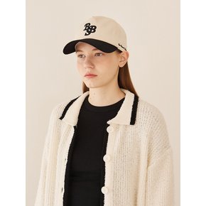 23SS BSB logo ball cap_cream+black