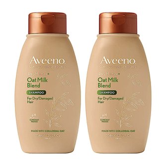  아비노 스칼프 수딩 오트 밀크 블렌드 샴푸 건성 손상모용 Aveeno Oat Milk Shampoo 354ml 2개