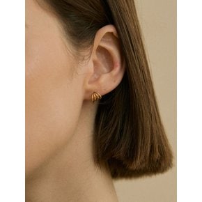 14k volume curve earring