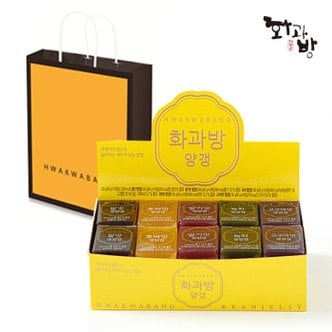  화과방 큐빅 영양갱(40g x 30개입) +쇼핑백