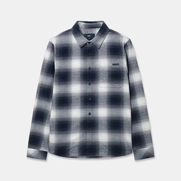 [부산점] 남성 면 체크 긴팔 셔츠 7L51501