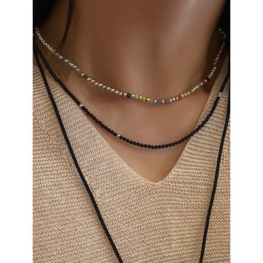  [92.5 silver]over the rainbow necklace