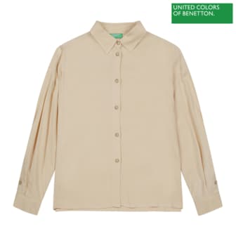 베네통 Button detail color blouse 2F_53B2DQ02O_025