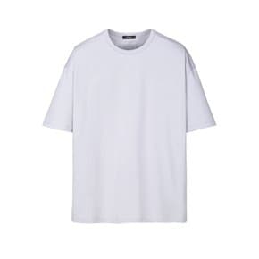 [25SS] 페일 블루《LuxCool》세미오버 라운드 티셔츠 ARTS5B301B4