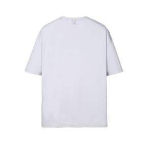 [25SS] 페일 블루《LuxCool》세미오버 라운드 티셔츠 ARTS5B301B4