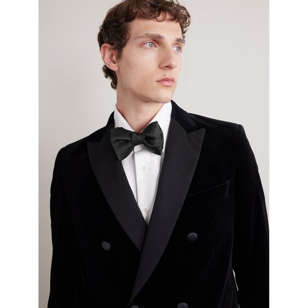 폴카 도트 실크 트윌 프리타이 보타이 46376663163003399