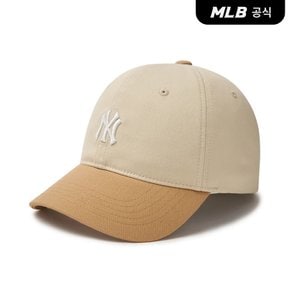 [코리아공식]스포티브 바시티 배색 언스트럭쳐 볼캡 NY (L.Sand)