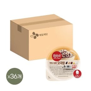 햇반 오곡밥 210g x36개