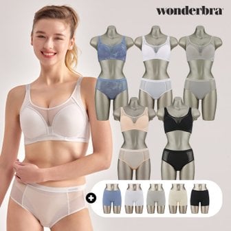 WONDERBRA 원더브라 풀사이드 제로와이어 브라팬티 15종 WB163_00