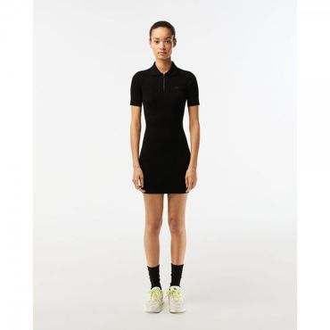 이스퀘어 4379457 Lacoste Knit Polo Dress - Black