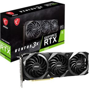 영국 MSI 그래픽카드0108 GeForce RTX 3060 VENTUS 3X 12G OC Gaming Graphics Card 12GB GDDR6