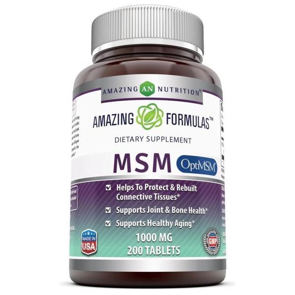 어메이징포뮬러스 MSM식이유황 1000mg 200정 타블렛 B01NC24FH3P13