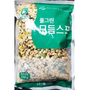 즉석국 국 풀그린 건더기 스프 우동 건데기 250g X5개