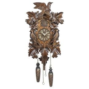 독일 뻐꾸기 시계 괘종시계 쿼츠Cuckoo Clock 5leaves bird incl. batteries TU 351 Q 1484487