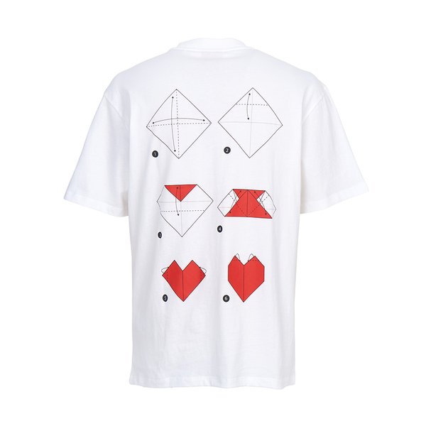 [부산점] 보스 오리가미 하트 반팔티셔츠 50553429 100 (남여공용)