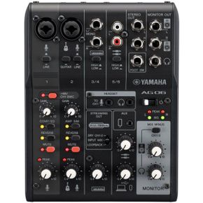 야마하 블랙 라이브 스트리밍 믹서 YAMAHA AG06MK2 B