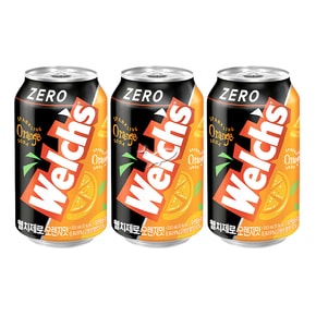 웰치스(제로) 오렌지 355ml/ 6캔