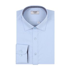 (일반핏)( RZRSG0003-BU)구김없고 가성비좋은  뱀브 트윌 스판 블루 긴팔셔츠