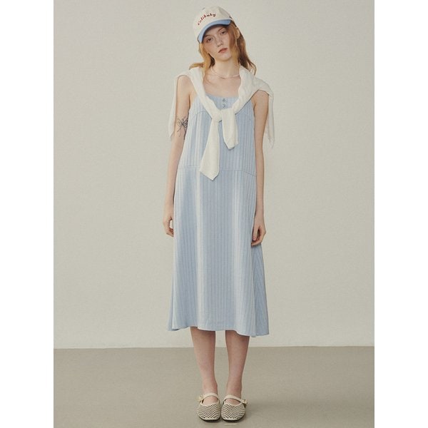Santa Monica Satin Dress_BLUE(315301)