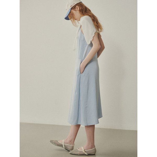 Santa Monica Satin Dress_BLUE(315301)