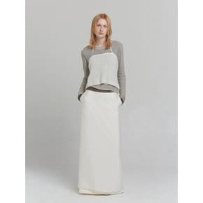 ALPACA SLEEVELESS KNIT [IVORY]